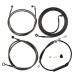 Motorcycle 12/14/16" Handlebar Cable Brake Line Clutch Cable Kit For Harley Touring Electra Glide Ultra Limited With ABS 2021-2023