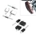 RP0440-2025 Driver Floorboard Extensions 1" Front Foot Pegs Extenders Kit For Harley Touring Road King Electra Street Glide 2009-Later