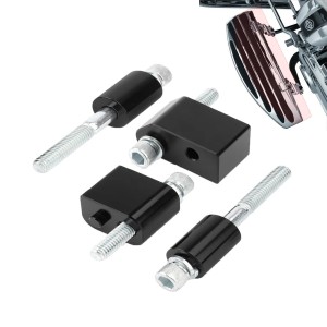 RP0440-2026 Driver Floorboard Extensions 1 1/4" Front Foot Pegs Extenders Kit For Harley Touring Road King Electra Street Glide 2009-2023