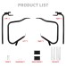 RP5536-1016 Motorcycle Saddlebag Bracket Guard Bars For Harley CVO Road King FLHRSE, Road King FLHRXS, Electra Glide FLHT