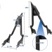 RP7771-2059 22" Tall Sharp Style Sissy Bar 1.3" Fat Passenger Backrest Bar Detachable Compatible For Harley Touring Models 2009-Later