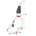 RP7771-2060 22" Tall Sharp Style Sissy Bar 0.6" Fat Passenger Backrest Bar Detachable Compatible For Harley Touring Models 2009-Later