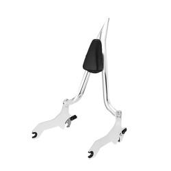RP7771-2063 22" Tall Sharp Style Sissy Bar 1.3" Fat Passenger Backrest Bar Detachable Compatible For Harley Softail Deluxe FLDE,Heritage Classic FLHC/S,Slim FLSL,Street Bob FXBB/S,Standard FXST Models 2018-Later