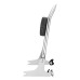 RP7771-2073 24" Tall Sharp Style Sissy Bar 1.3" Fat Passenger Backrest Bar Detachable Compatible For Harley Dyna Models 2006-2017 (except FLD)