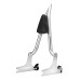 RP7771-2073 24" Tall Sharp Style Sissy Bar 1.3" Fat Passenger Backrest Bar Detachable Compatible For Harley Dyna Models 2006-2017 (except FLD)