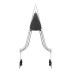 RP7771-2073 24" Tall Sharp Style Sissy Bar 1.3" Fat Passenger Backrest Bar Detachable Compatible For Harley Dyna Models 2006-2017 (except FLD)