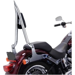 RP7771-2073 24" Tall Sharp Style Sissy Bar 1.3" Fat Passenger Backrest Bar Detachable Compatible For Harley Dyna Models 2006-2017 (except FLD)