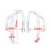 RP0890-1320O Upper-Lower Motorcycle Crash Bar Engine Protector For KTM 390 250 Adventure 2020-Later