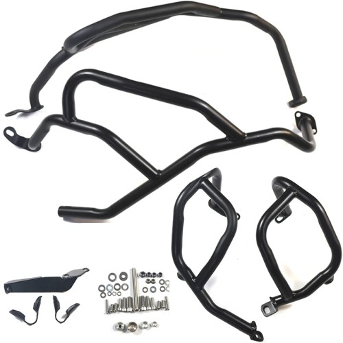 RP0890-2056 Upper-Lower Motorcycle Crash Bar Engine Protector For BMW F750GS F850GS 2018-2023 F800GS F900GS 2024-Later