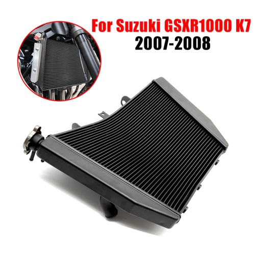 RP1060-1061B Motorcycle Aluminum Radiator Cooler for Suzuki GSXR1000 K7 2007-2008