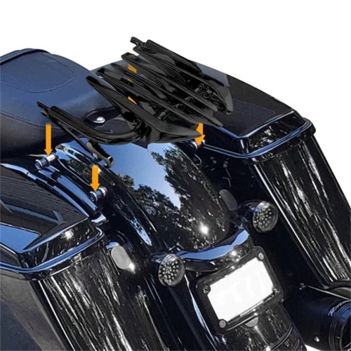RP5520-3033 Motorcycle Luggage Rack For Harley Touring Road King Electra Street Glide  Road Glide 2009-Later