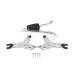 RP7771-2077B Motorcycle 27" Solid Steel Passenger Backrest Sissy Bar For Indian Chief 2016, 2018 Indian Chief Dark Horse 2016-2018 Indian Chief Vintage 2014-2018 Indian Chief Classic 2014-2018