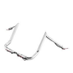 RP9910-2090 10" Pre-Wired Bagger Monkey Bar-Sharp Handlebar For Harley Electra Glide FLHT, Street Glide FLHX, Ultra Limited FLHTK 2014-2024