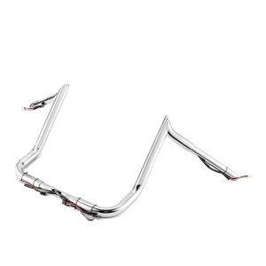 RP9910-2092 14" Pre-Wired Bagger Monkey Bar-Sharp Handlebar For Harley Electra Glide FLHT, Street Glide FLHX, Ultra Limited FLHTK 2014-2024