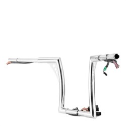 RP9910-2097 16" PRE-WIRED APE Handlebar For Harley Road Glide 2008-2013