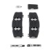 RP0450-1026 Motorcycle Floorboard Front Driver Foot Pegs Footrest For Harley FLD 2012-2016