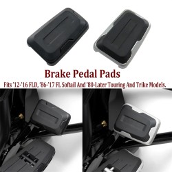 RP0460-2025 Motorcycle Large Brake Pedal Pad Protector Cover For Harley FLD 2012-2016 Harley Touring 1986-later