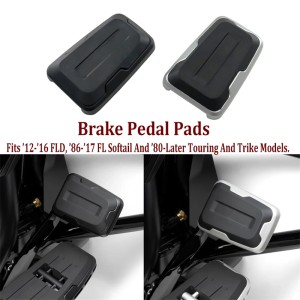RP0460-2025 Motorcycle Large Brake Pedal Pad Protector Cover For Harley FLD 2012-2016 Harley Touring 1986-later