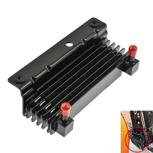 RP0660-1002B Motorcycle Oil Cooler Cover Radiator Water Cooling Replacement For Harley Touring Models 2009-2016