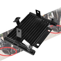 RP0660-1003B Motorcycle Oil Cooler Cover Radiator Water Cooling Replacement For Harley CVO Road Glide FLTRXSE 2018-2022