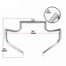 RP0890-1049 Detachable Motorcycle Ordinary Style Crash Bar Engine Guard Highway Bar For Harley Softail FL models 2000-2017