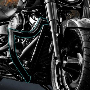 RP0890-1053 Motorcycle Crash Bar Engine Guard Highway Bar For Harley Softail Models 2018-Later(except FXDRS)