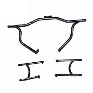 RP0890-2108 Motorcycle Engine Guard Crash Bar+Rear Saddlebag Guard Crash Bar For Indian Roadmaster Limited with PowerBand Audio Package 2024-Later