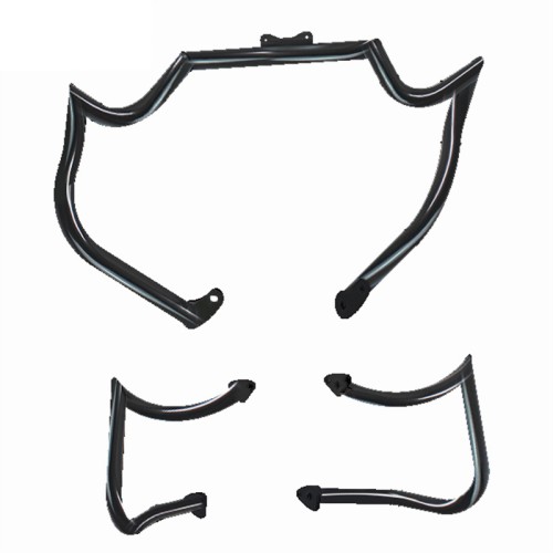 RP0890-2111 Motorcycle Engine Guard Crash Bar+Rear Saddlebag Guard Crash Bar For Indian Roadmaster Limited with PowerBand Audio Package 2024-Later