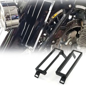 RP0940-5005B Motorcycle Black Rear Fender LED Filler Panel Bracket Kit For Harley Touring Electra Glide Classic FLHTC 2009-2013