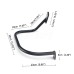 RP5535-1001 Motorcycle Rear Saddlebag Engine Guard Rail Crash Bar For Harley Softail Deluxe FLSTN  2005-2017