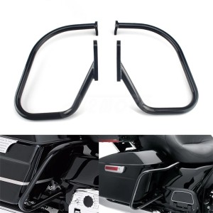 RP5535-1001 Motorcycle Rear Saddlebag Engine Guard Rail Crash Bar For Harley Softail Deluxe FLSTN  2005-2017