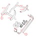 RP5536-1017B Twin Rail Saddlebag Guard Kit For 2014-later FLHXSE and FLTRXSE, and 2014-later FLHX, FLTRX, and FLTRXSTSE models