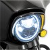 RP6610-3072 Motorcycle Headlight Bezel Trim Ring Without Amber Turn Signal For Harley Electra Glide FLHT, Street Glide FLHX, Ultra Limited FLHTK 2014-2024  Harley Tri Glide Models  2014-Later (except '23-'24 FLHXSE and '24 FLHX