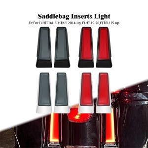RP6640-3023 Motorcycle Inserts Saddlebag Filler Support LED Running Light For Harley Touring Models 2014-Later(except '23-later FLTRXSE,FLHXSE, '24 FLHX,FLTRX and FLTRXSTSE)