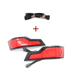 RP6640-4003 Motorcycle Rear Tour-Pak King Tour Pack LED Lights For Harley Touring Models 2014-Later(except '23-later FLTRXSE,FLHXSE, '24 FLHX,FLTRX and FLTRXSTSE)