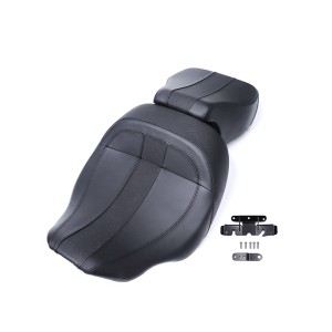 RP7731-1011B Driver & Passenger Two up Pillion Seat For Harley Touring CVO Street Glide FLHXSE 2023-Later Harley CVO Road Glide FLTRXSE 2023-Later Harley Touring Street Glide FLHX 2024-Later