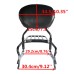 RP7771-3073B Motorcycle Adjustable& Detachable Passenger Sissy Bar with Luggage Rack+Docking Hardware Kit For Indian Roadmaster with PowerBand Audio Package 2024-Later