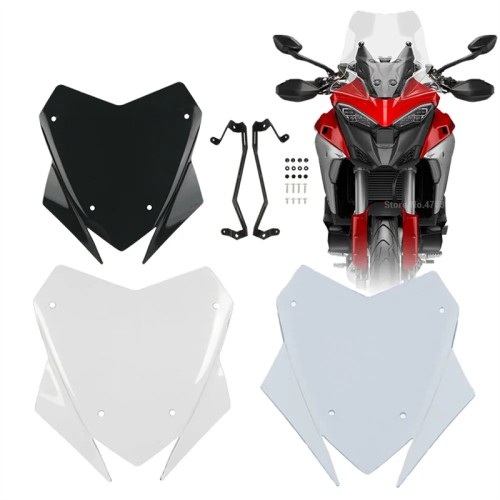 RP8810-1716 Motorcycle Windshield Windscreen For Ducati Multistrada V4/S/S SPORT/PIKES PEAK 2020-Later