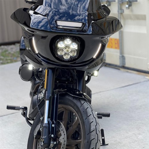 RP8870-1016 Motorcycle LED Headlight Vent Accents For Harley Softail Low Rider ST FXLRST Models 2022-Later