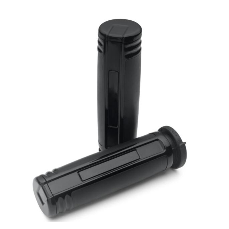 TCMT Black Electric Throttle Handlebar Grips For Harley Davidson Touring 2008-2020 (1” Diameter)