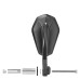 RP9980-1185B Universal 1 Inch or 7/8 inch Motorcycle Bar End Rear Mirrors with CE cetificate