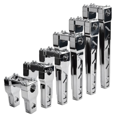 RP9920-1151 1" Mount Handlebar Risers Height 8" for Harley Dyna Softail Sportster 1200 883