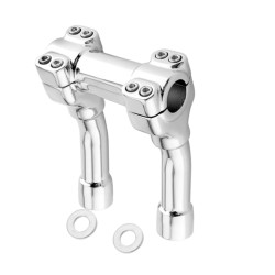 RP9920-1138 1" Mount Handlebar Risers Height 8" for Harley Dyna Softail Sportster 1200 883