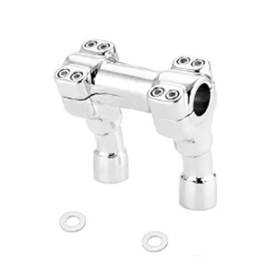 RP9920-1142 1-1/4" Mount Handlebar Risers Height 4" for Harley Dyna Softail Touring