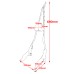 RP7771-2089B Detachable Tall Motorcycle Sissy Bar Backrest-Heavy-Duty Passenger Support, Universal Fit for Harley Touring Road King Street Glide Electra Glide Road Glide FLHX FLHT FLHR FLTR 2009-Later