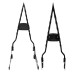 RP7771-2089B Detachable Tall Motorcycle Sissy Bar Backrest-Heavy-Duty Passenger Support, Universal Fit for Harley Touring Road King Street Glide Electra Glide Road Glide FLHX FLHT FLHR FLTR 2009-Later