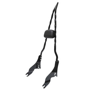 RP7771-2089B Detachable Tall Motorcycle Sissy Bar Backrest-Heavy-Duty Passenger Support, Universal Fit for Harley Touring Road King Street Glide Electra Glide Road Glide FLHX FLHT FLHR FLTR 2009-Later