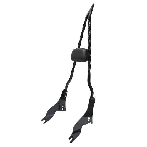 RP7771-2089B Detachable Tall Motorcycle Sissy Bar Backrest-Heavy-Duty Passenger Support, Universal Fit for Harley Touring Road King Street Glide Electra Glide Road Glide FLHX FLHT FLHR FLTR 2009-Later