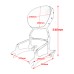 RP7771-2091 Motorcycle 12" Backrest Sissy Bar for Indian Roadmaster with PowerBand Audio Package 2024-Later Indian Roadmaster Limited with PowerBand Audio Package 2024-Later