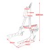 RP7771-3077B Detachable Passenger Sissy Bar with Luggage for Indian Roadmaster with PowerBand Audio Package 2024-Later Indian Roadmaster Limited with PowerBand Audio Package 2024-Later